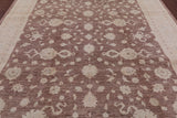 Chobi Peshawar Hand Knotted Wool Area Rug - 8' 1" X 10' 3" - Golden Nile