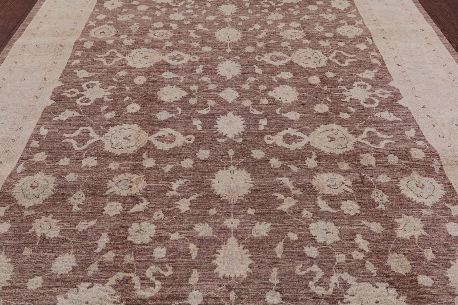 Chobi Peshawar Hand Knotted Wool Area Rug - 8' 1" X 10' 3" - Golden Nile