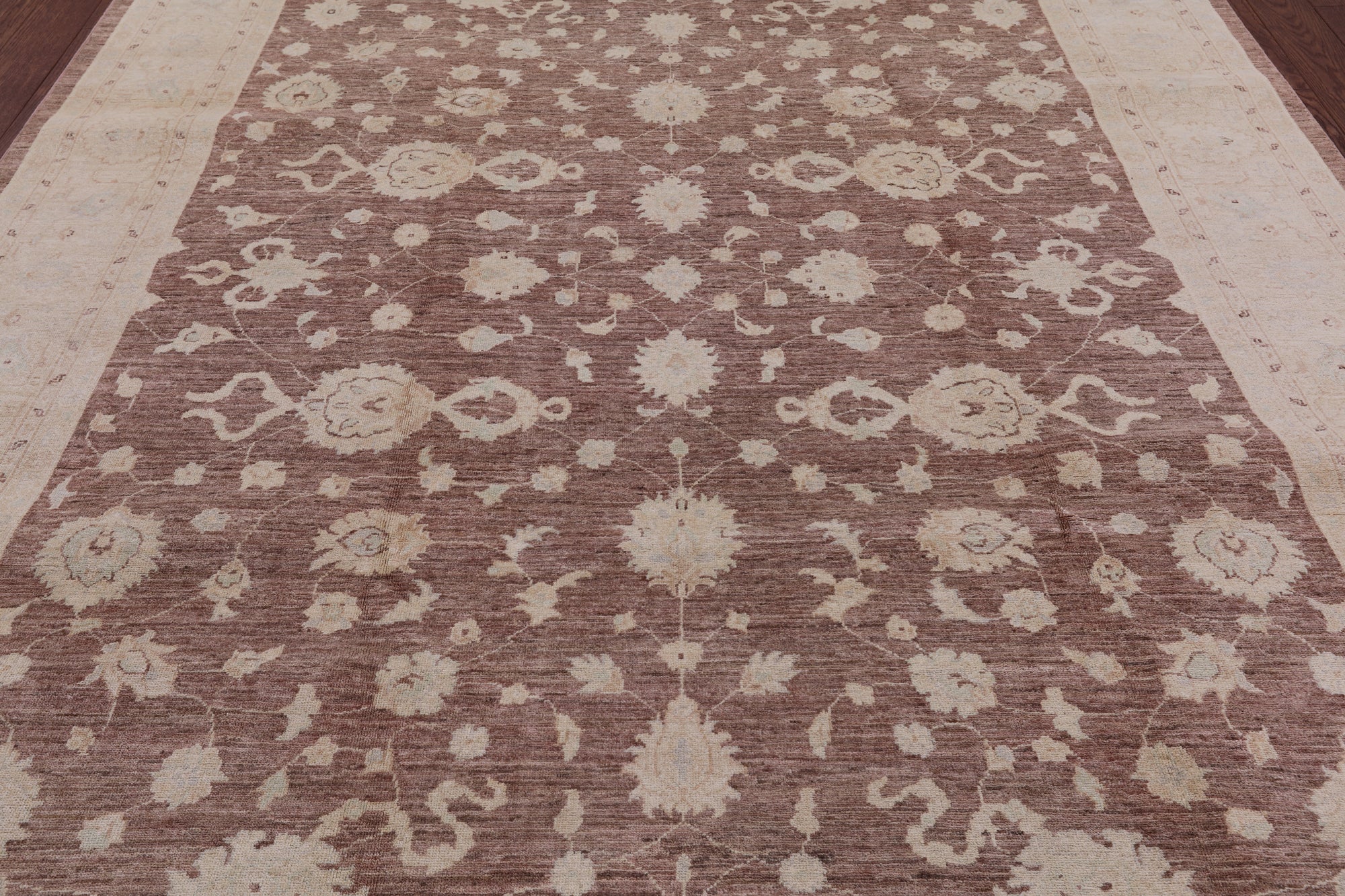 Chobi Peshawar Hand Knotted Wool Area Rug - 8' 1" X 10' 3" - Golden Nile