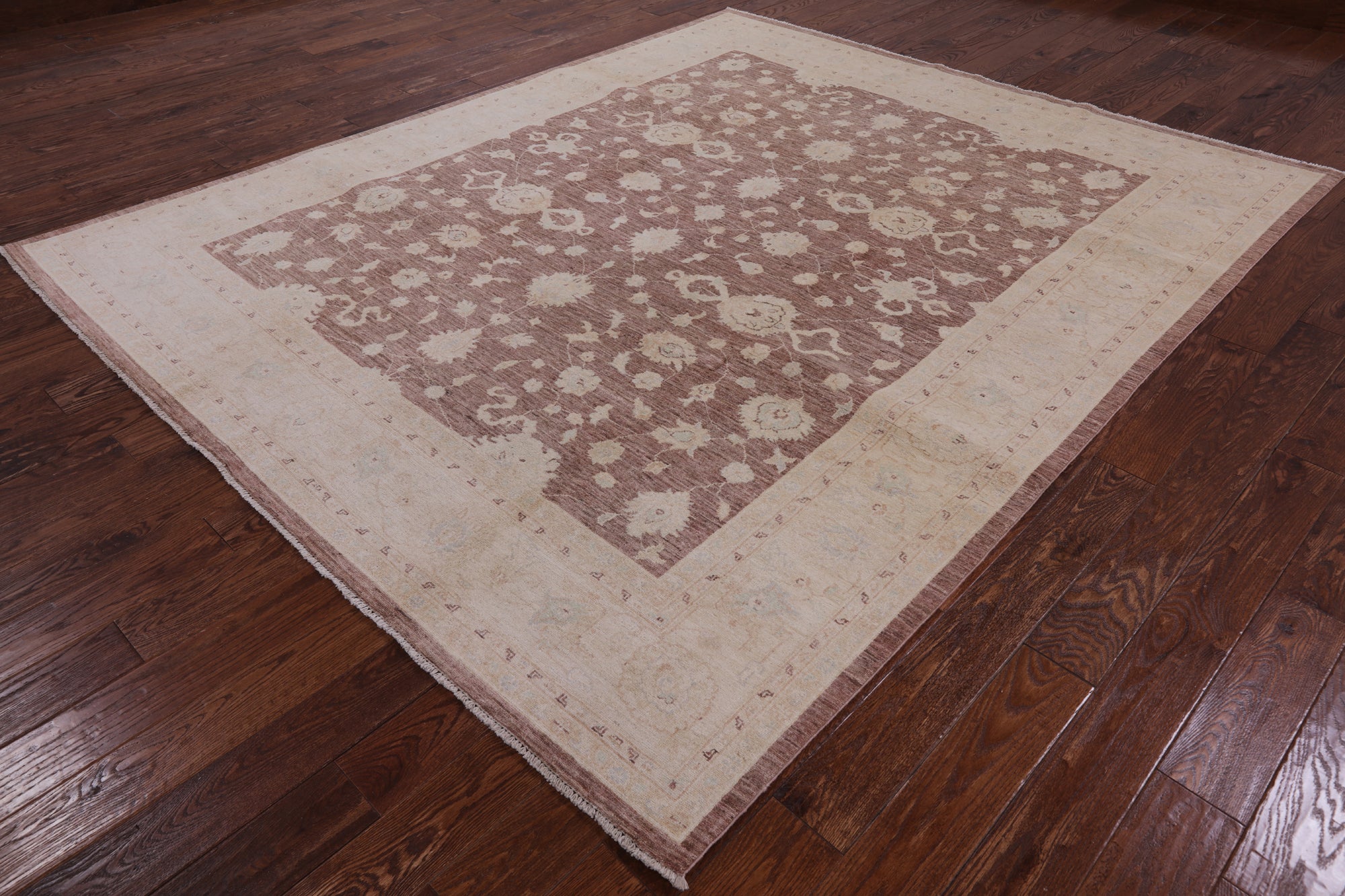Chobi Peshawar Hand Knotted Wool Area Rug - 8' 1" X 10' 3" - Golden Nile