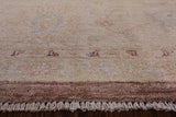 Chobi Peshawar Hand Knotted Wool Area Rug - 8' 1" X 10' 3" - Golden Nile