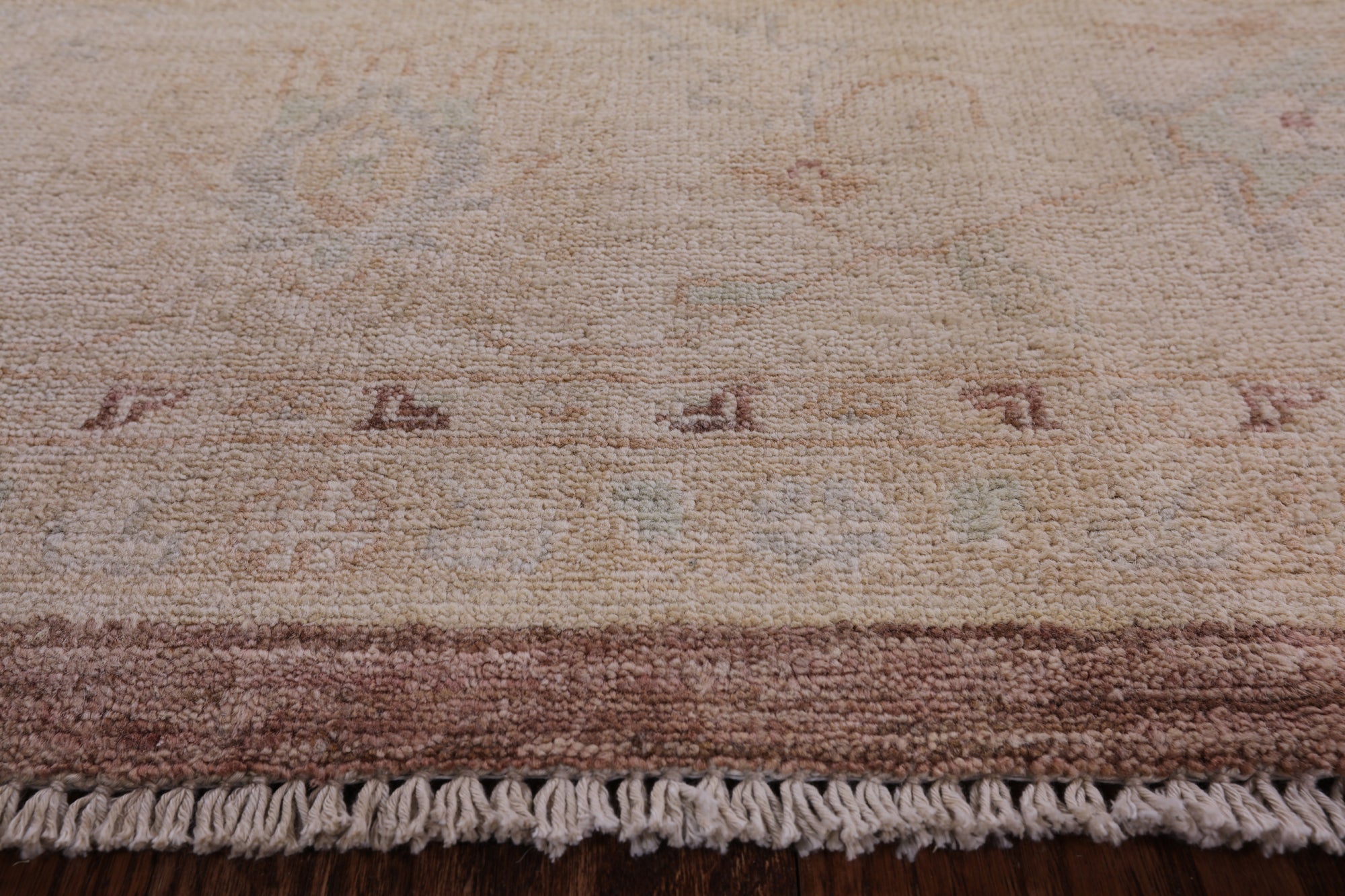 Chobi Peshawar Hand Knotted Wool Area Rug - 8' 1" X 10' 3" - Golden Nile