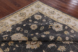 Grey Chobi Peshawar Hand Knotted Wool Rug - 8' 1" X 9' 9" - Golden Nile