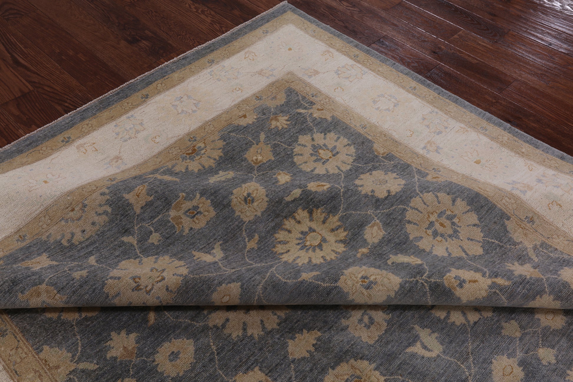 Peshawar Hand Knotted Wool Rug - 8' 2" X 9' 10" - Golden Nile