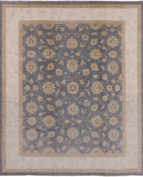 Peshawar Hand Knotted Wool Rug - 8' 2" X 9' 10" - Golden Nile