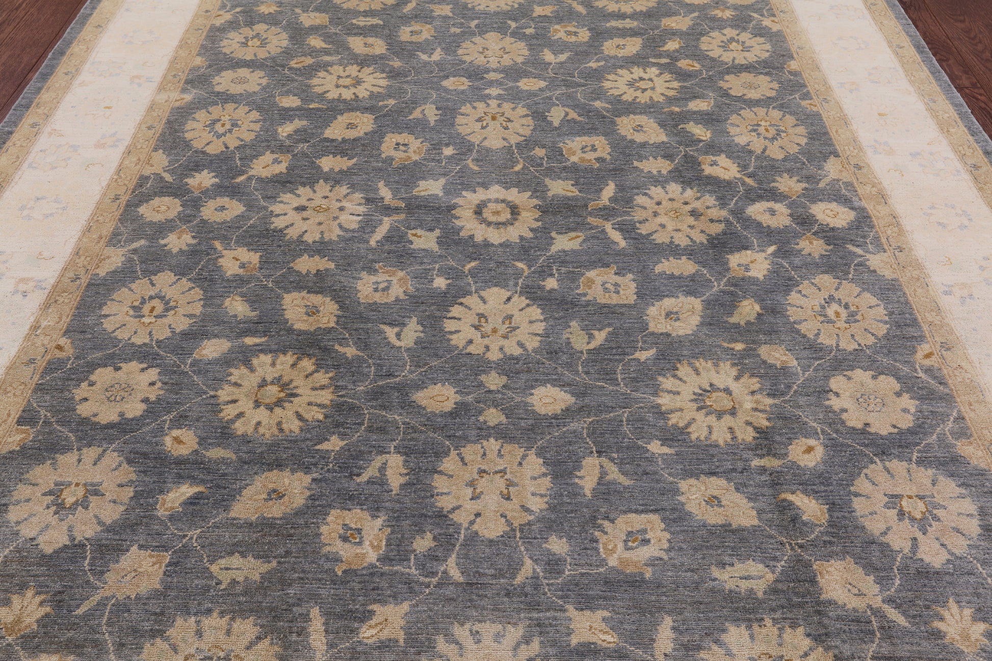 Peshawar Hand Knotted Wool Rug - 8' 2" X 9' 10" - Golden Nile