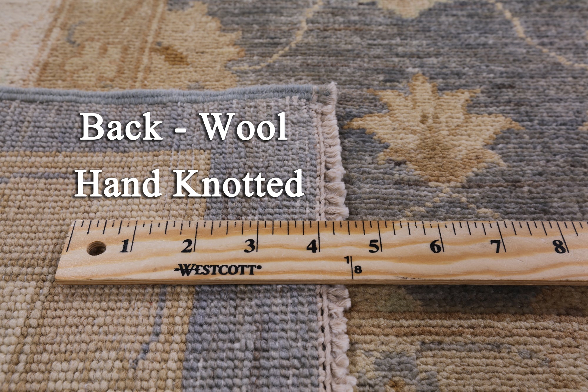 Peshawar Hand Knotted Wool Rug - 8' 2" X 9' 10" - Golden Nile