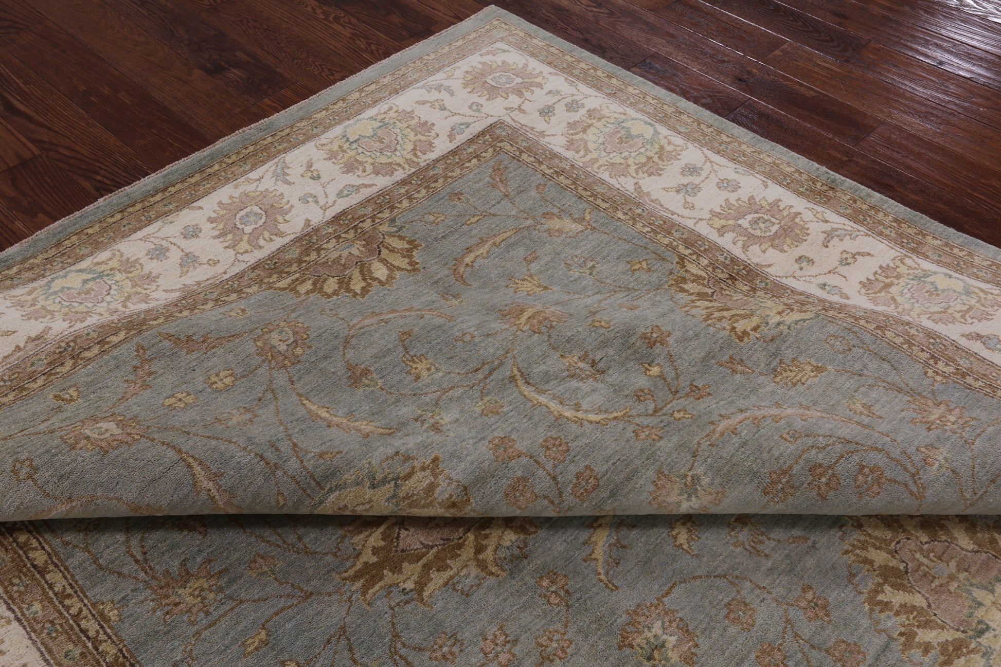 Chobi Peshawar Hand Knotted Wool Rug - 8' 1" X 10' 1" - Golden Nile