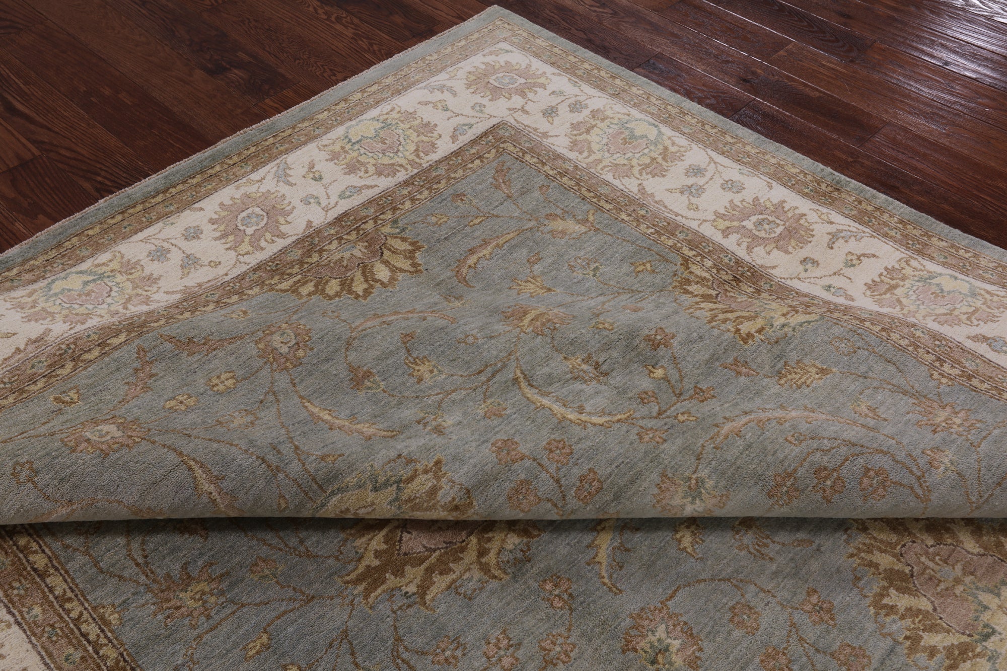 Chobi Peshawar Hand Knotted Wool Rug - 8' 1" X 10' 1" - Golden Nile