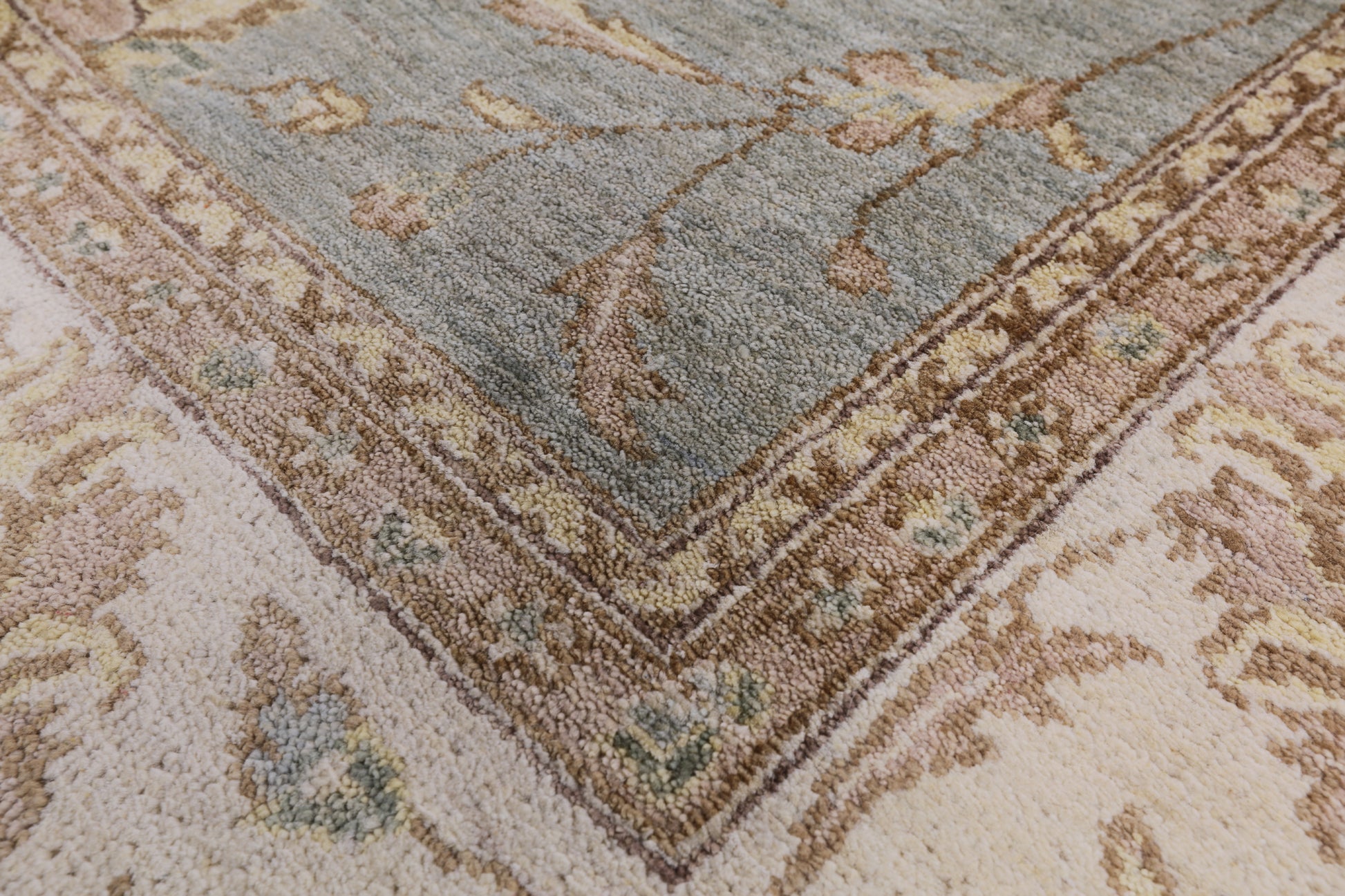 Chobi Peshawar Hand Knotted Wool Rug - 8' 1" X 10' 1" - Golden Nile