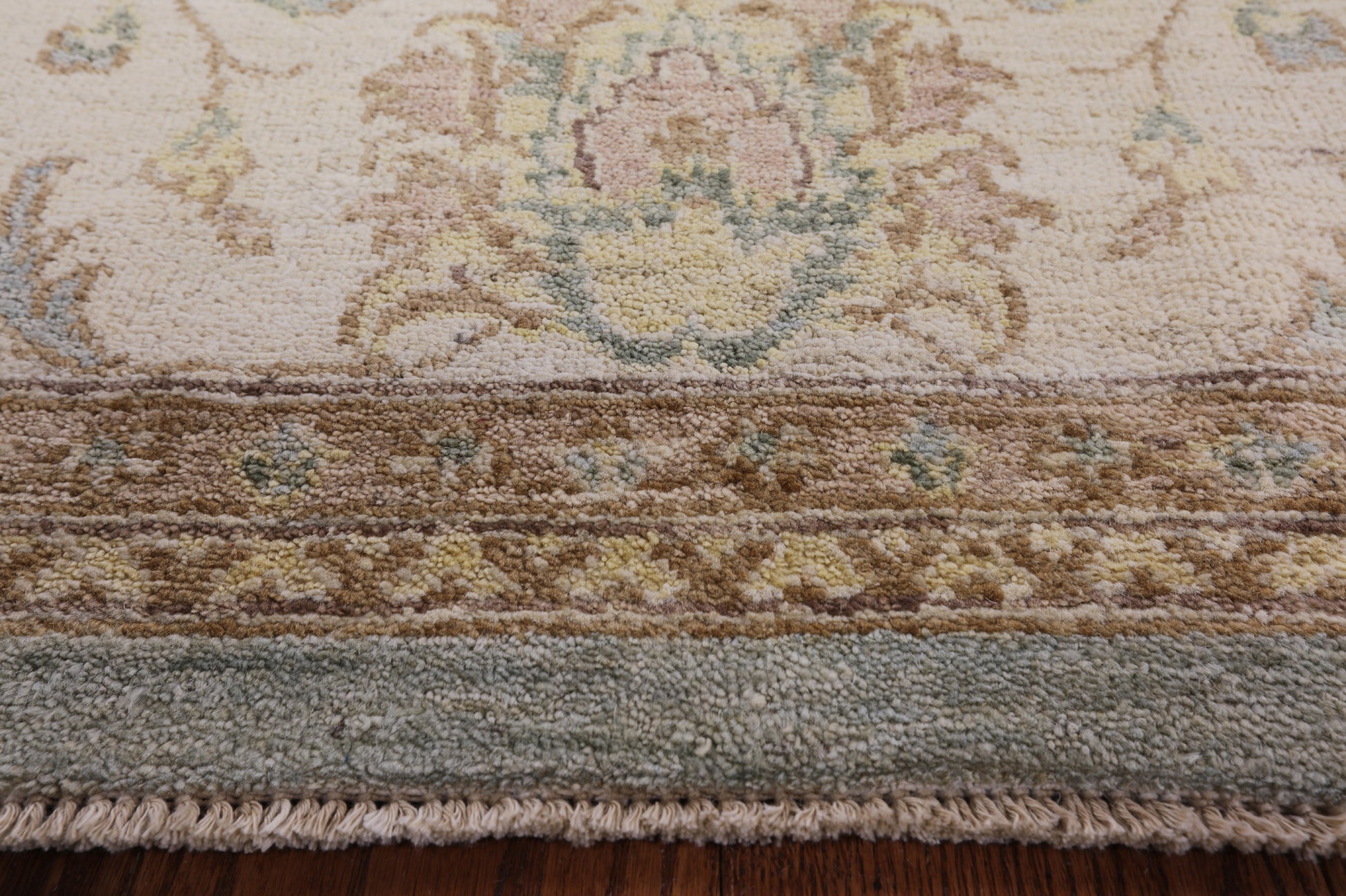 Chobi Peshawar Hand Knotted Wool Rug - 8' 1" X 10' 1" - Golden Nile