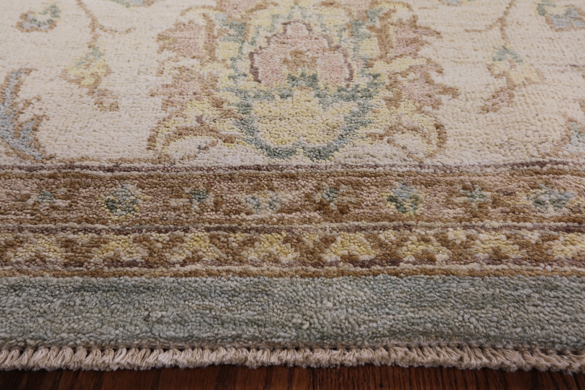 Chobi Peshawar Hand Knotted Wool Rug - 8' 1" X 10' 1" - Golden Nile
