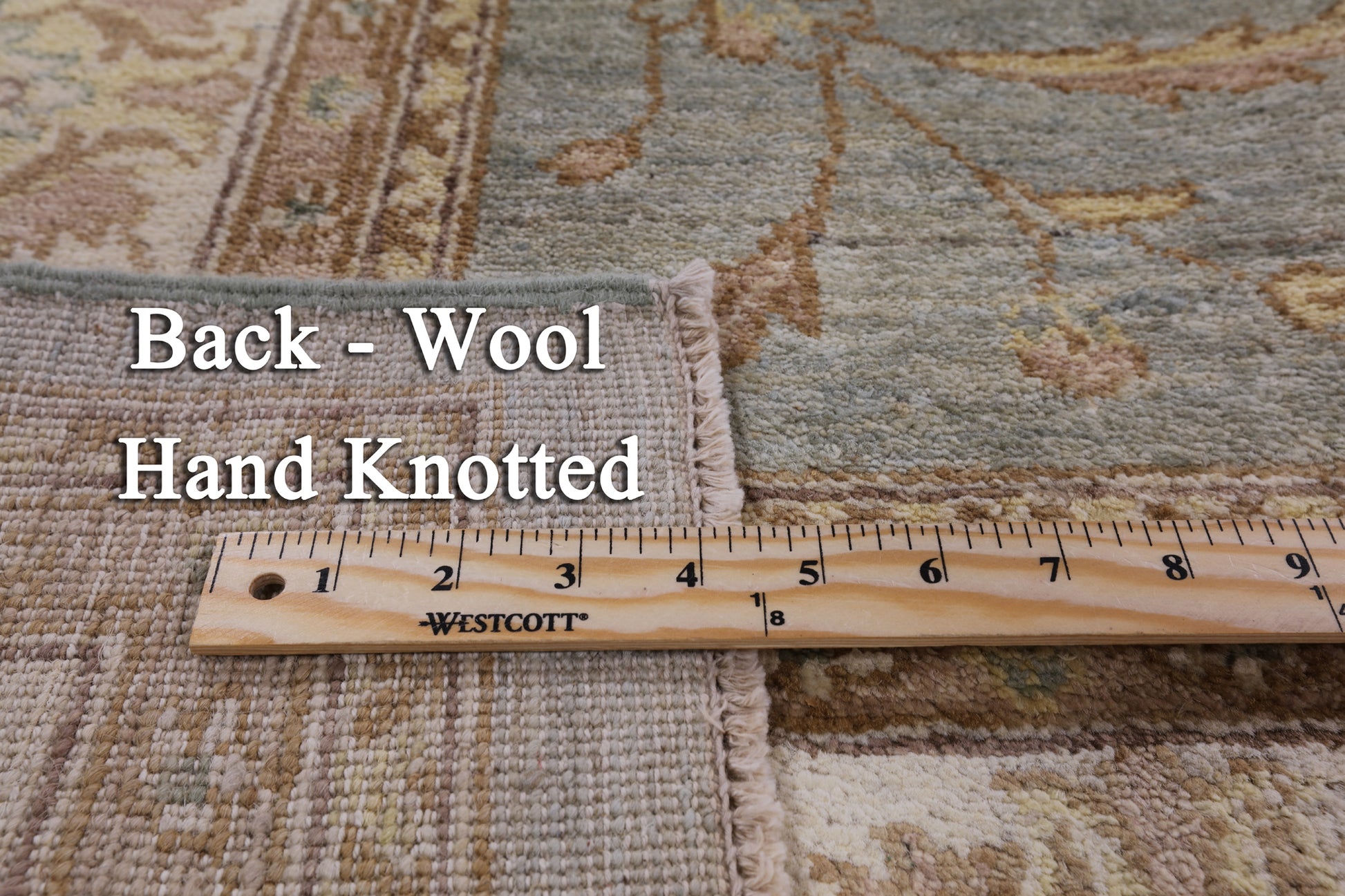 Chobi Peshawar Hand Knotted Wool Rug - 8' 1" X 10' 1" - Golden Nile