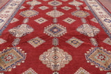 Red Kazak Hand Knotted Rug - 10' 7" X 13' 4" - Golden Nile