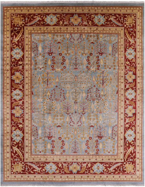 Persian Ziegler Hand Knotted Rug - 12' 2" X 16' 4" - Golden Nile