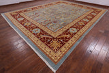 Persian Ziegler Hand Knotted Rug - 12' 2" X 16' 4" - Golden Nile