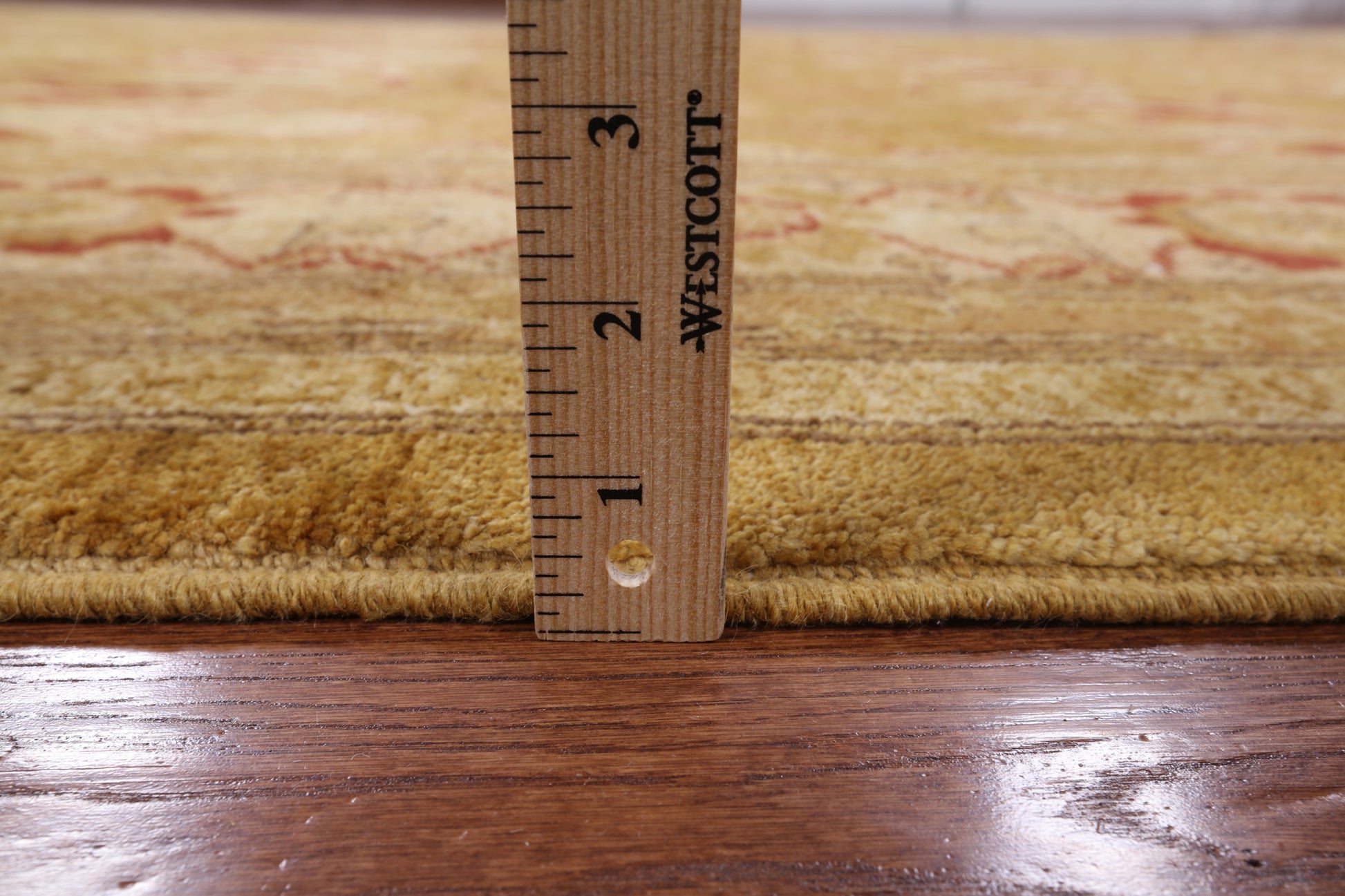 Chobi Peshawar Hand Knotted Wool Area Rug - 8' 2" X 9' 10" - Golden Nile