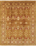 Chobi Peshawar Hand Knotted Wool Area Rug - 8' 2" X 9' 10" - Golden Nile