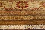 Chobi Peshawar Hand Knotted Wool Area Rug - 8' 2" X 9' 10" - Golden Nile