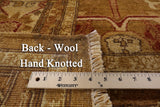 Chobi Peshawar Hand Knotted Wool Area Rug - 8' 2" X 9' 10" - Golden Nile