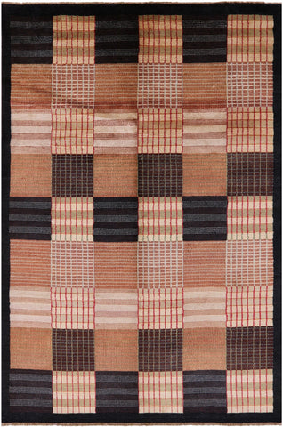 Persian Gabbeh Handmade Wool Area Rug - 6' 8