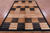 Persian Gabbeh Handmade Wool Area Rug - 6' 8" X 9' 9" - Golden Nile