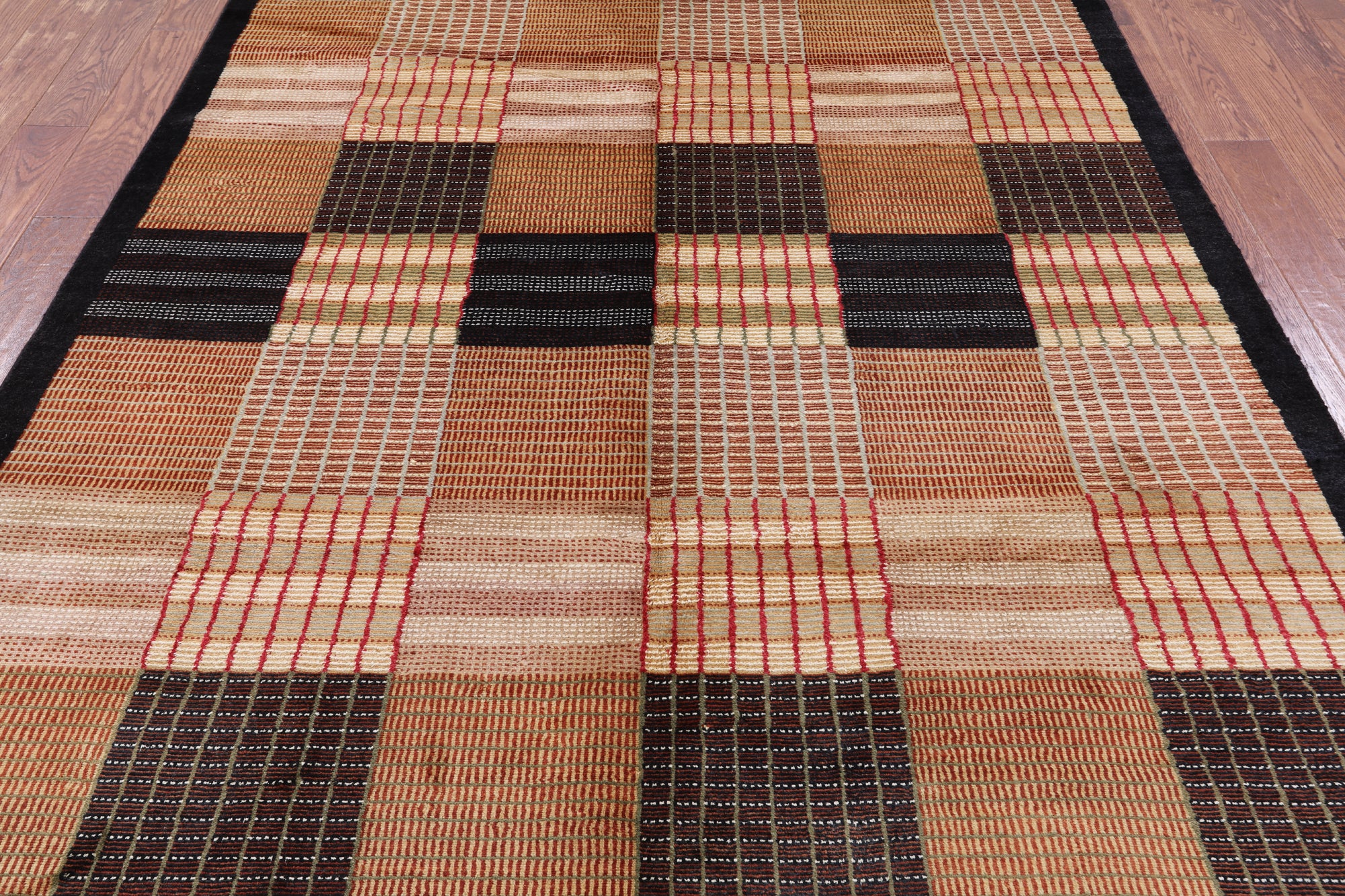 Persian Gabbeh Handmade Wool Area Rug - 6' 8" X 9' 9" - Golden Nile