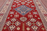 Red Kazak Handmade Wool Rug - 8' 2" X 12' 1" - Golden Nile