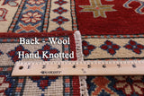 Red Kazak Handmade Wool Rug - 8' 2" X 12' 1" - Golden Nile