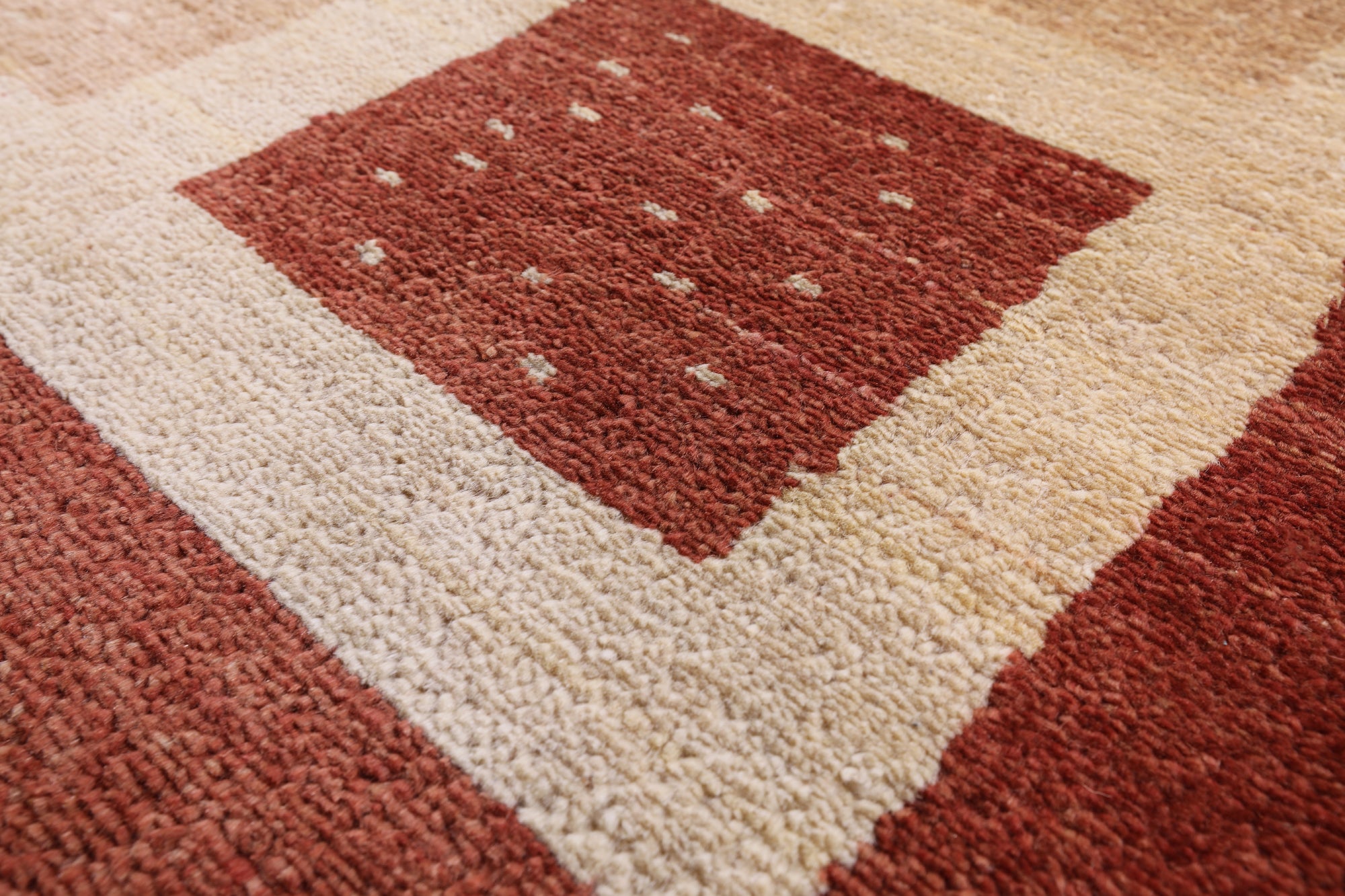 Tribal Persian Gabbeh Hand Knotted Wool Rug - 6' 9" X 9' 10" - Golden Nile