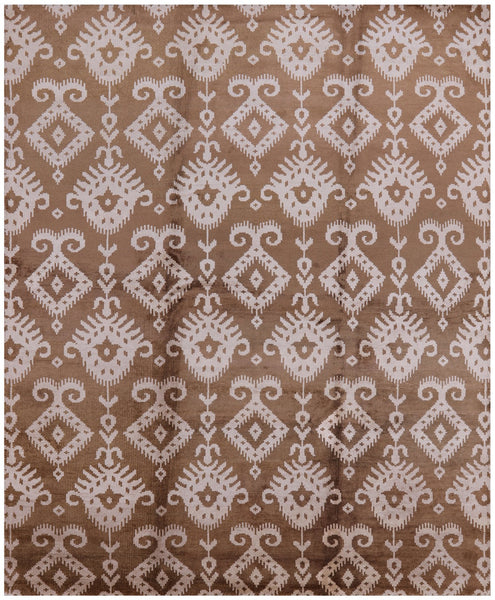 Silk Hand Knotted Rug - 8' X 10' - Golden Nile