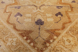 Brown Chobi Peshawar Hand Knotted Rug - 9' 1" X 12' 3" - Golden Nile