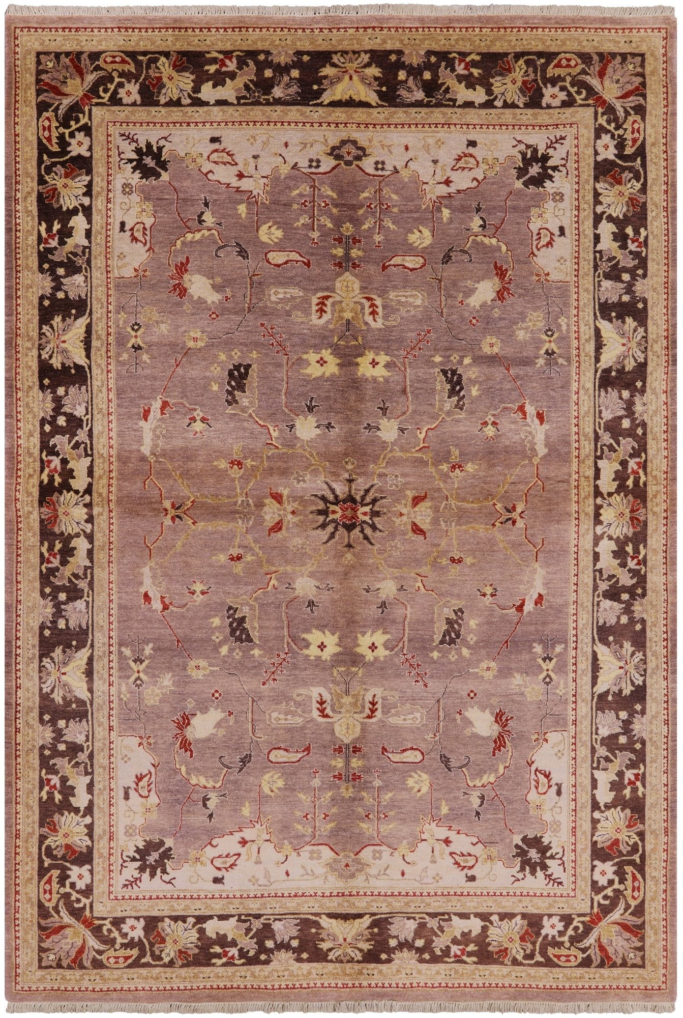 Peshawar Handmade Area Rug - 6' 3" X 9' 5" - Golden Nile