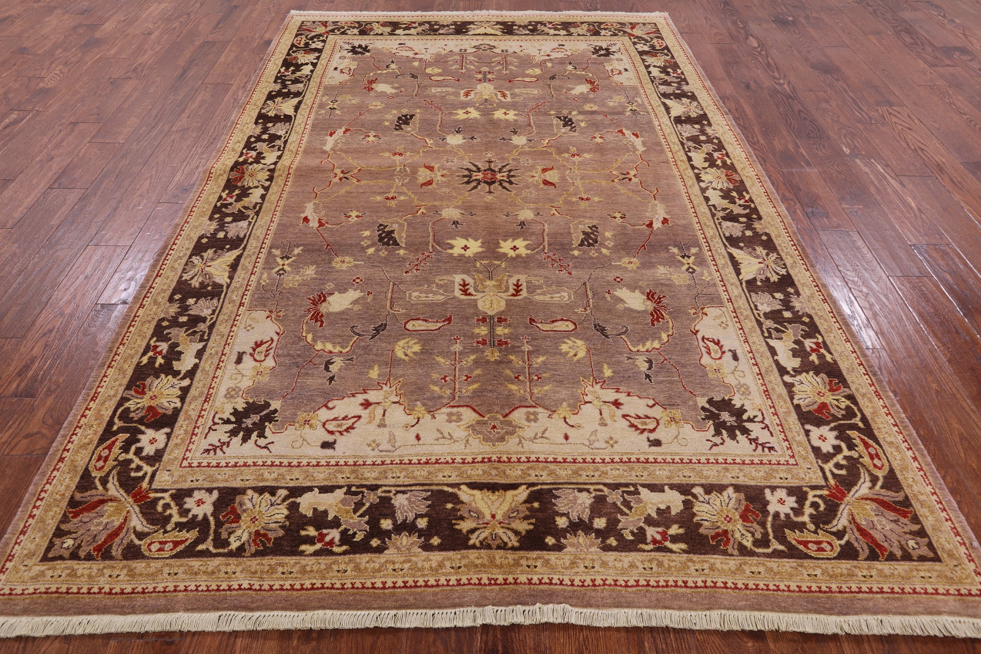 Peshawar Handmade Area Rug - 6' 3" X 9' 5" - Golden Nile