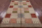 Tribal Gabbeh Hand Knotted Wool Rug - 5' 7" X 8' 8" - Golden Nile