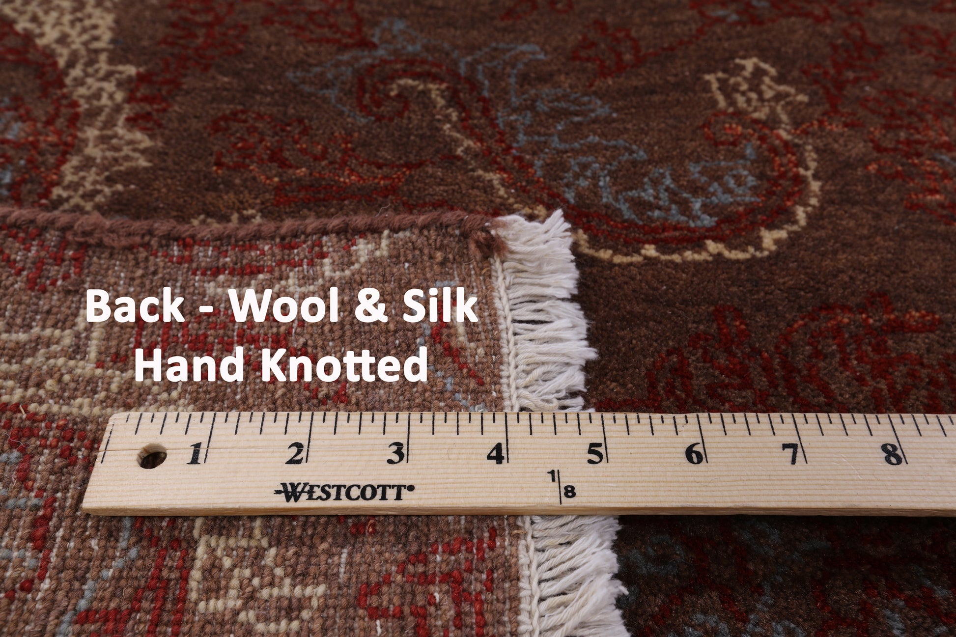 William Morris Hand Knotted Wool & Silk Rug - 8' 0" X 9' 10" - Golden Nile