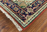 Hand Knotted 3 X 8 Runner Floral Wool Serapi Area Rug - Golden Nile