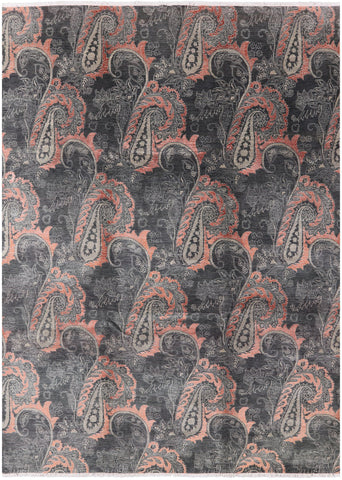 William Morris Hand Knotted Wool & Silk Rug - 9' 10