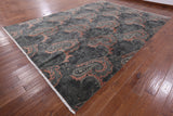 William Morris Hand Knotted Wool & Silk Rug - 9' 10" X 13' 7" - Golden Nile
