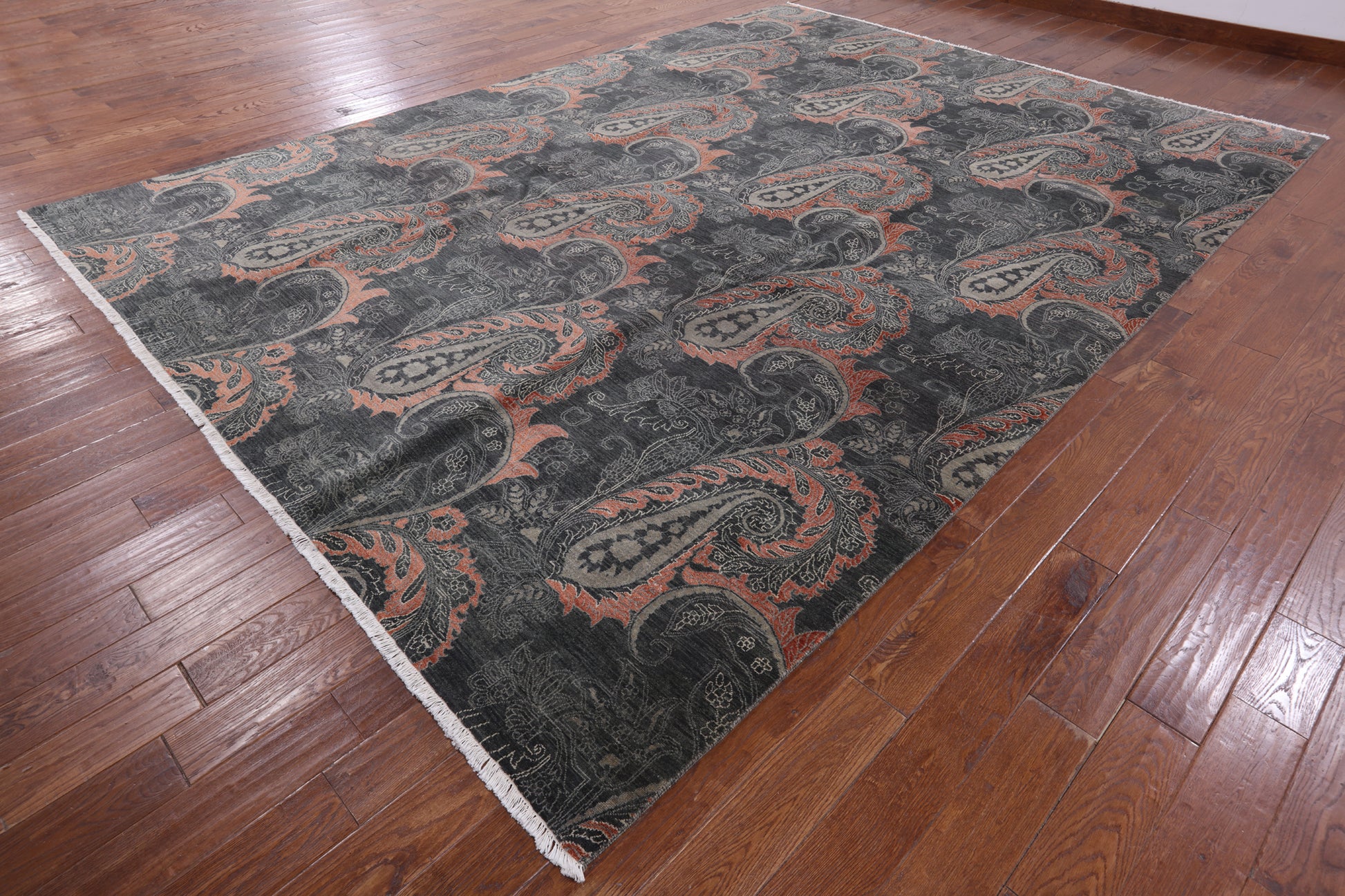 William Morris Hand Knotted Wool & Silk Rug - 9' 10" X 13' 7" - Golden Nile