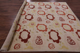 Ivory Tribal Gabbeh Handmade Wool Rug - 8' 8" X 9' 10" - Golden Nile