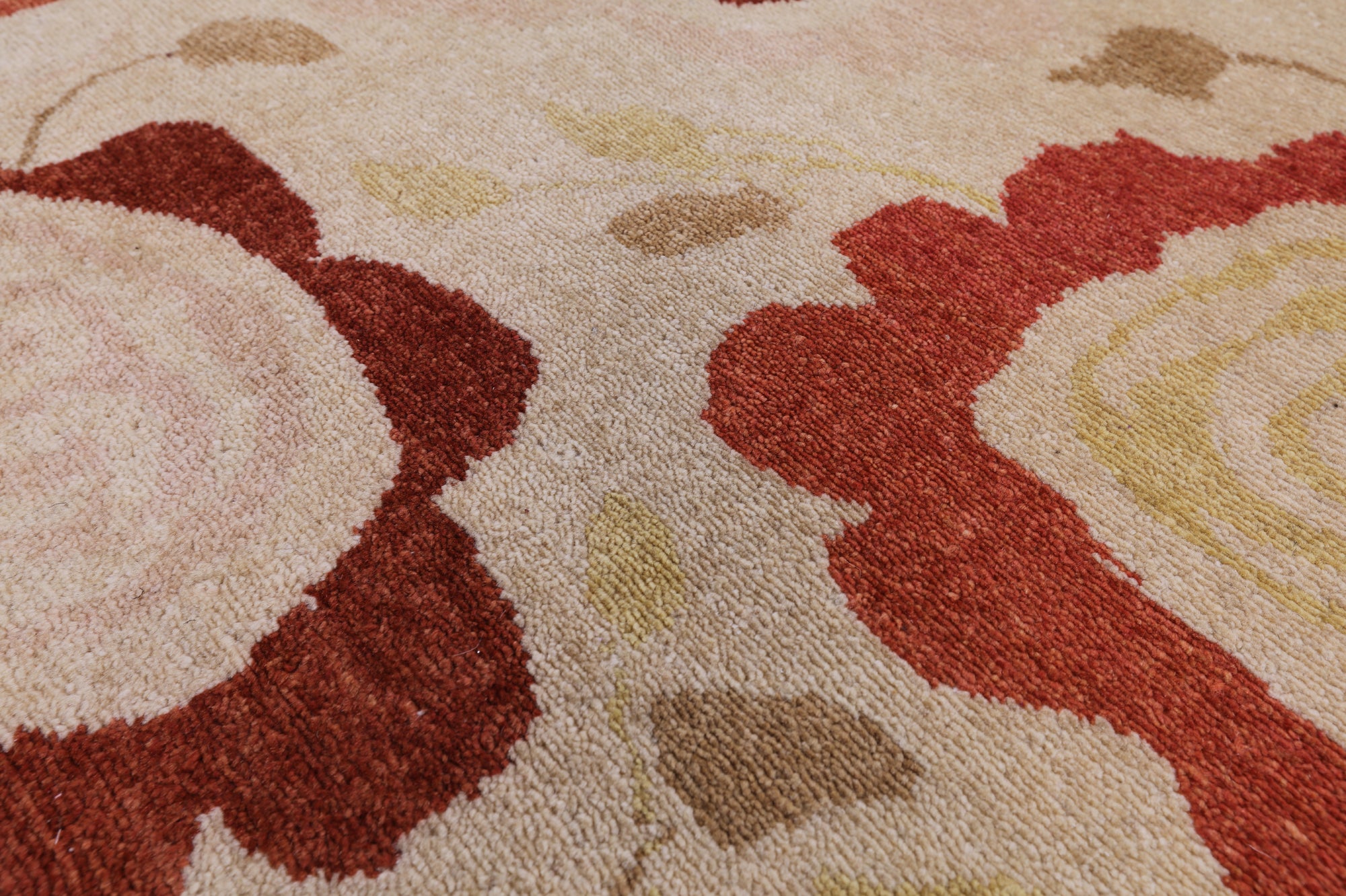 Ivory Tribal Gabbeh Handmade Wool Rug - 8' 8" X 9' 10" - Golden Nile
