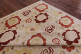 Ivory Tribal Gabbeh Handmade Wool Rug - 8' 8" X 9' 10" - Golden Nile