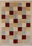 Persian Gabbeh Hand Knotted Wool Area Rug - 5' 7" X 7' 9" - Golden Nile
