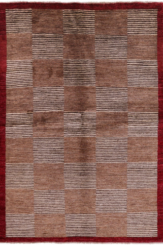 Persian Gabbeh Hand Knotted Wool Area Rug - 6' 3