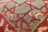 Geometric Persian Mamluk Hand Knotted Wool Rug - 8' 0" X 10' 0'' - Golden Nile