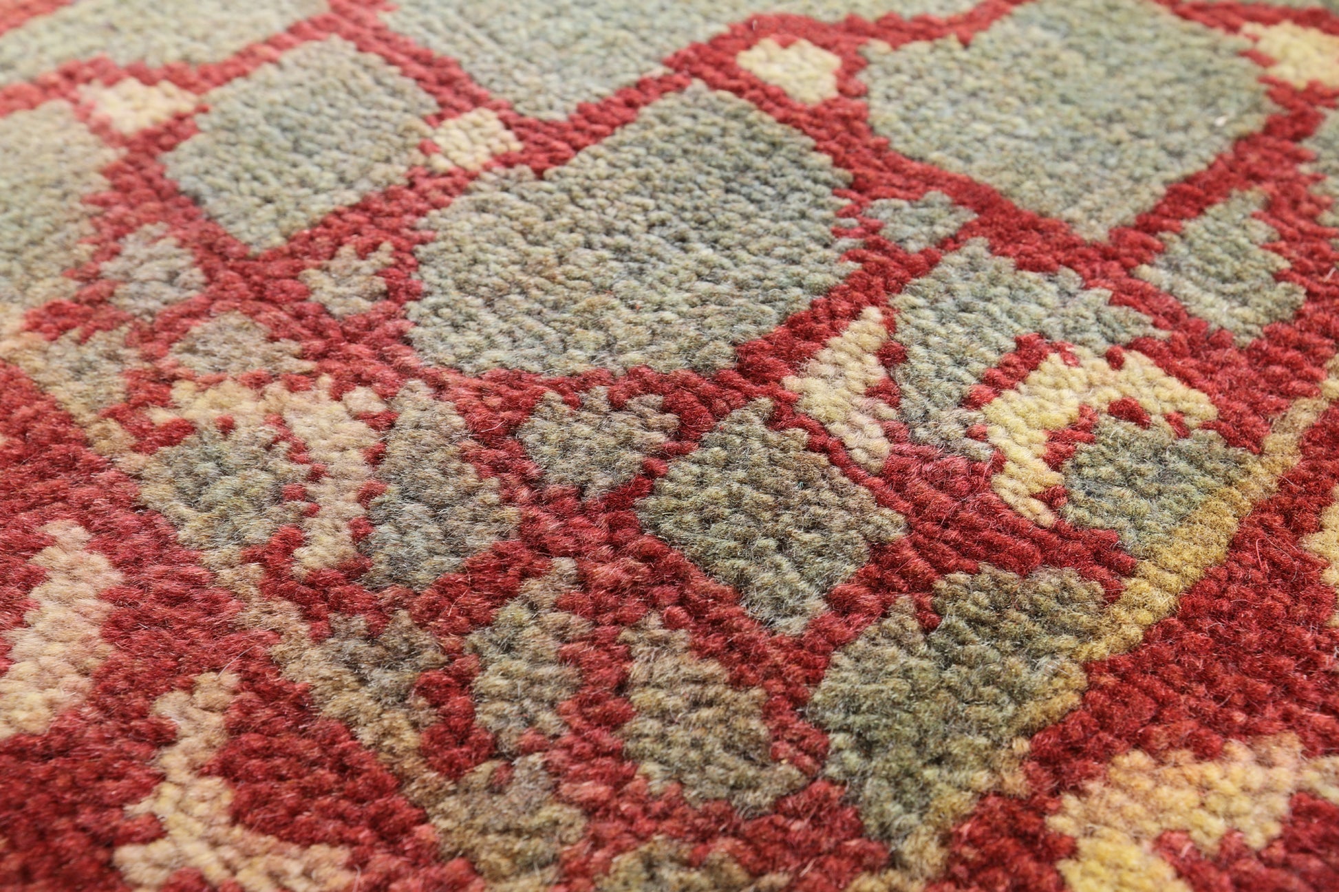 Geometric Persian Mamluk Hand Knotted Wool Rug - 8' 0" X 10' 0'' - Golden Nile