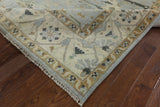 8 X 10 Hand Knotted Oushak Area Rug - Golden Nile