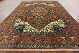 Oriental Serapi Heriz 9 X 13 Hand Knotted Rug - Golden Nile