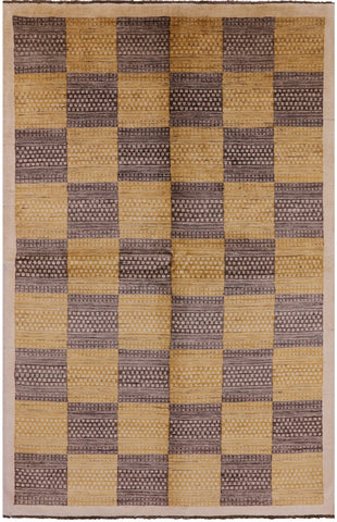 Persian Gabbeh Handmade Wool Rug - 6' 8